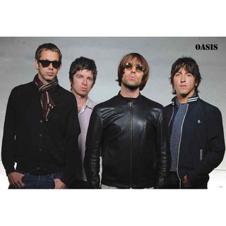 โปสเตอร์ Oasis โอเอซิส วง ดนตรี รูป ภาพ ติดผนัง สวยๆ poster 34.5 x 23.5 นิ้ว (88 x 60 ซม.โดยประมาณ)