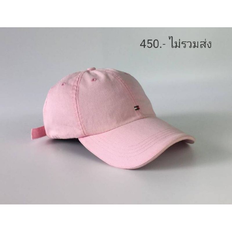 หมวกTommy สีชมพู ของแท้100% สภาพตามภาพ