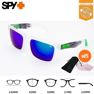 Spy5-เขียว แว่นกันแดด กรอบใส แว่นแฟชั่น กันUV คุณภาพดี แถมฟรี ซองเก็บแว่น และ ผ้าเช็ดแว่น