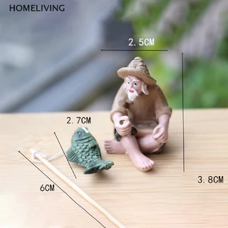 Home ฟิกเกอร์เรซิ่น รูปปั้นคนแก่ตกปลา งานฝีมือ สําหรับตกแต่งสวน