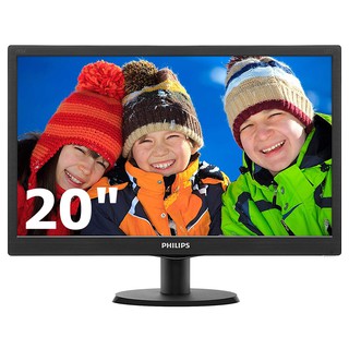 MONITOR (จอมอนิเตอร์) PHILIPS 203V5LSB2/97 19.5" TN HD 60Hz รับประกัน 3 - Y