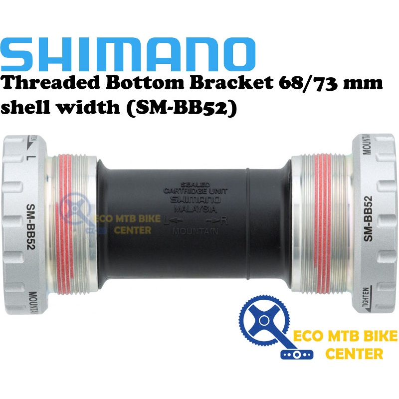 SHIMANO Threaded Bottom Bracket 68/73 mm shell width (SM-BB52)