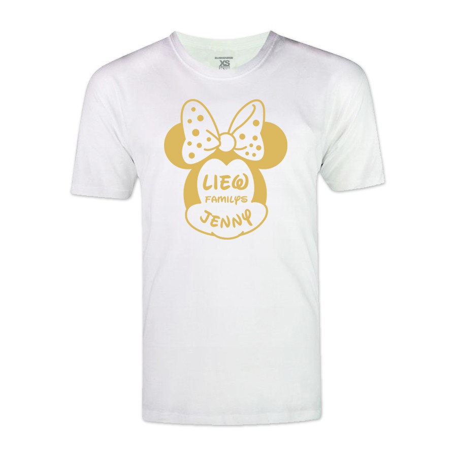 ปีใหม่ 2020 ใหม่ Mickey Minnie Mouse ผู้ใหญ่เด็ก Unisex CNY สีแดง/Burgundy/สีขาวรอบคอ Casual T เสื้อ