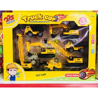 รถของเล่น รถแทรกเตอร์ Truck Car Set แพ็คละ 7 คัน