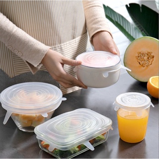 FanKe [พร้อมส่ง] ฝาซิลิโคนครอบอาหาร ฝาถนอมอาหาร  ชุดฝาซิลิโค…