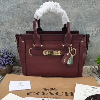 COACH SWAGGER 27 IN PEBBLE LEATHER (COACH F34816)