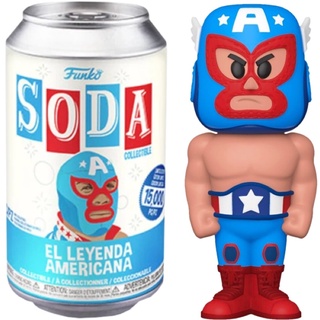 {IN-STOCK} Funko Soda Vinyl : Marvel : Lucha Libre : El Leyenda Americana Captain