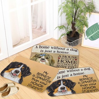 Fashion The A House Without Dog Is Not Home and Cute Dogs Printed Carpet