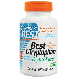 Doctors Best, Best L-Tryptophan, 500 mg, 90 Veggie Caps