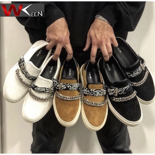 AMIRI รองเท้าผู้ชายหนังระบายอากาศแบบสบาย ๆ loafers  AMIRI