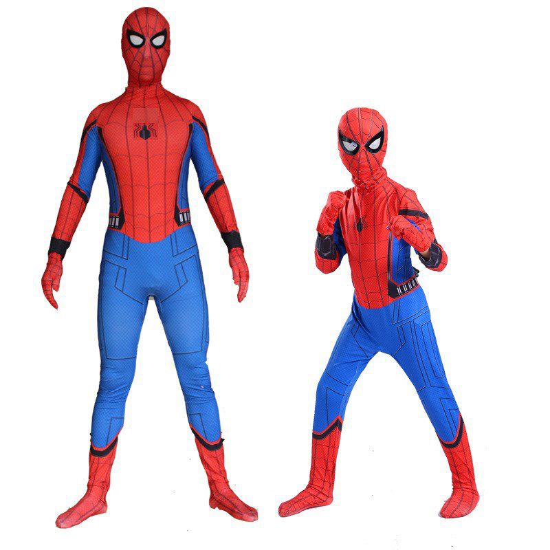 Design Homecoming Spider-man Costume Tights Suit for Kids Adult Jumpsuit #4