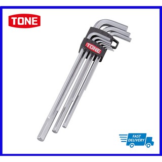 Tone Hex Key Wrench L-Type ชุดประแจแอลหกเหลี่ยม 9 ชิ้น AL900 (รุ่นแข็งพิเศษ) (1.5,2,2.5,3,4,5,6,8,10)