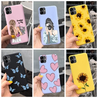 เคสโทรศัพท์มือถือ ซิลิโคนนุ่ม ลายดอกทานตะวัน สําหรับ Samsung Galaxy A04 2022 A04 A 04 4G SM-A045F