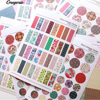 Gregorio 6 แผ่นแมวกระต่ายแมว Scrapbooking ไดอารี่ประดับสติกเกอร์โทรศัพท์