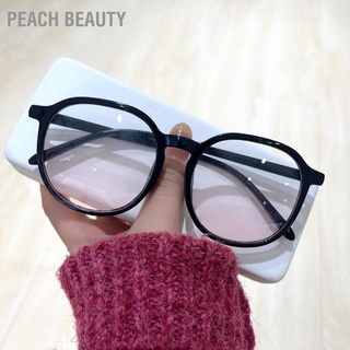 Peach Beauty แว่นตาเล่นเกม 0 ไดออปเตอร์ กรอบขนาดใหญ่ แสงสีฟ้า แฟชั่นสําหรับผู้หญิง