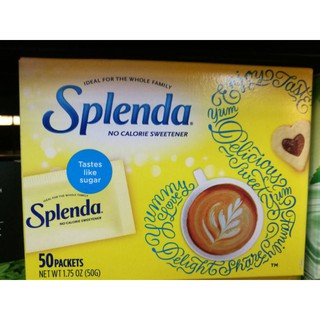 Splenda NO CALORIE SWEETENER SPLENDA PACKETS 50g IDEAL FOR THE WHOLE FAMILY ราคา 319 บาท