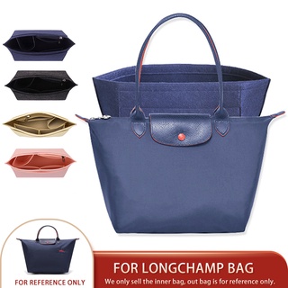 LONGCHAMP กระเป๋าถือ กระเป๋าเครื่องสําอาง ผ้าสักหลาด แบบพกพา…