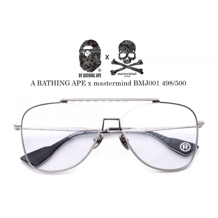 Special Collection แว่นตา A BATHING APE x mastermind รุ่น BMJ001 498/500 B/S