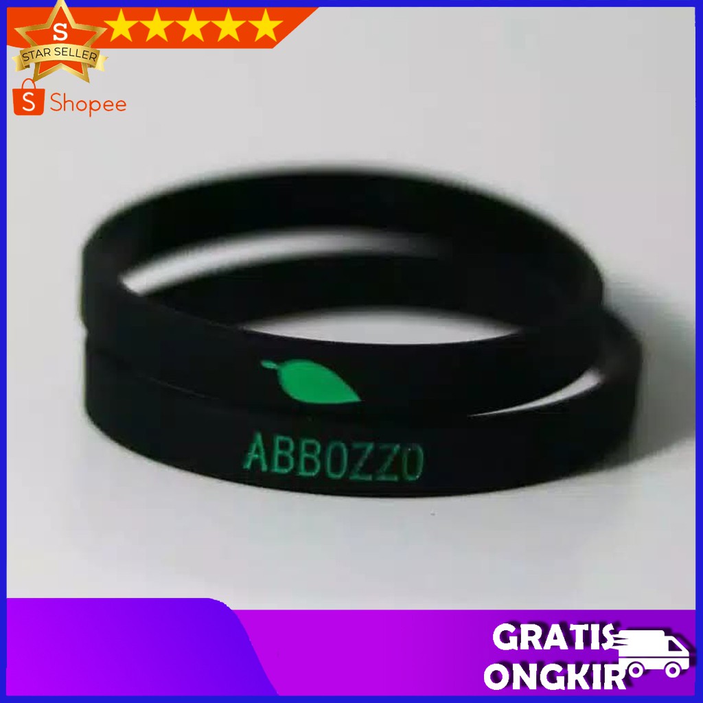 ผู้ชาย BRACELET - BLACK ORIGINAL ABBOZZO SPORT RUBBER BRACELET
