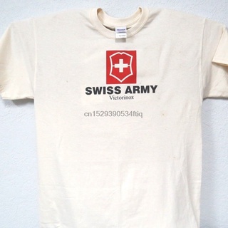 คอลูกเรือSwiss Army Cool Ivory เสื้อยืดลําลอง สําหรับผู้ชาย ไซซ์ S 5X T 44Ivy LkS-5XL