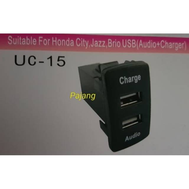 Adding usb audio charger ปลั๊ก usb honda city jazz brio crv hrv brv civic