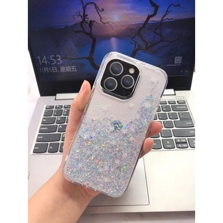 DFansDesignเคสกลิตเตอร์ไอโฟน13/13pro/13promax/14/14pro/14plus/14promaxพร้อมส่งจากไทย