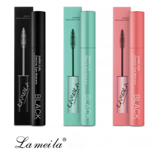 Lameila มาสคาร่าแบบ 3 สีมีความทนทานตามธรรมชาติยาวหนากันน้ำแบบม้วนไม่มีบลูมมิ่งอายเมคอัพเครื่องสำอาง