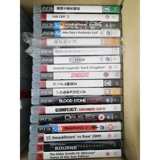 PS3 เกมส์ แผ่น Bluray แท้ลิขสิทธิ์ Sony คละเกมส์ PlayStation 3(เพลย์สเตชั่น 3) สินค้ามือสอง