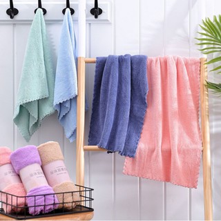 Coral wool absorbent towel handkerchief 35 * 75 absorbent wipe soft hand towel small card towel square