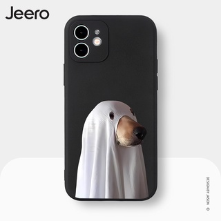 Jeero เคสไอโฟน เคสซิลิโคนนุ่มขอบเหลี่ยมกันกระแทกน่ารักตลก เคสโทรศัพท์ Compatible for iPhone 15 14 13 12 11 Pro Max SE 2020 X XR XS 8 7 ip 6S 6 Plus HFE1110