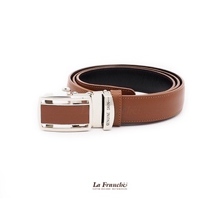 La Franche - เข็มขัดหนังวัว Autolock Nappa Brown #2AL0109