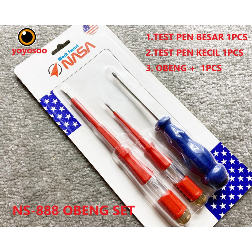 ORIGINAL NASA NS-888 ชุดเครื่องมือ SCREWDRIVER/TEST PEN/TESTER