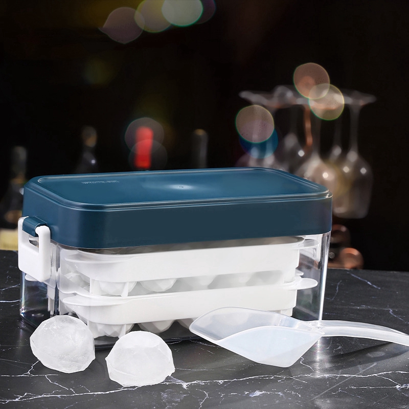 Ready Krabi Frozen Ice Cube Mold Ice Box Ice Tray Quick Freezer With ...