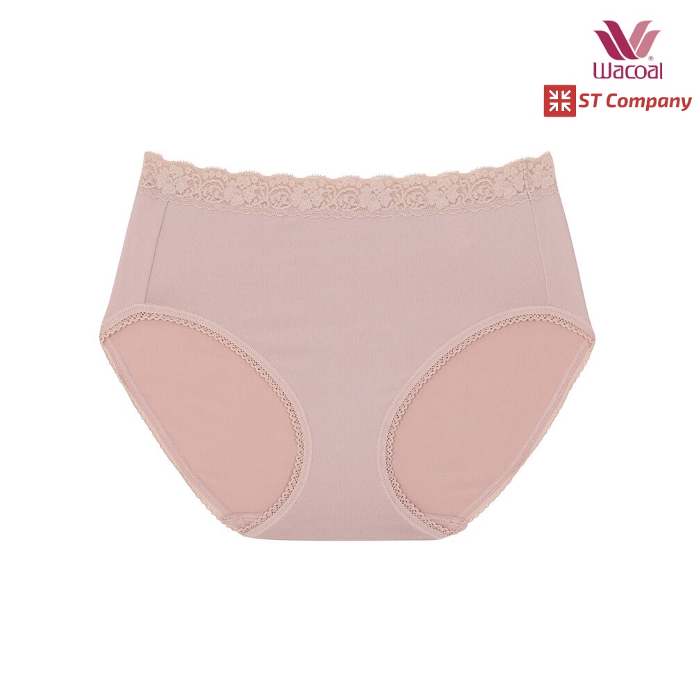 Wacoal Panty กางเกงใน  ขอบลูกไม้ ทรงเต็มตัว (Short) สีเบจ (1 ตัว) รุ่น WU4M02 กางเกงในผู้หญิง วาโก้ 