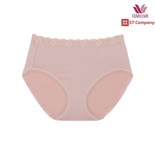 Wacoal Panty กางเกงใน  ขอบลูกไม้ ทรงเต็มตัว (Short) สีเบจ (1 ตัว) รุ่น WU4M02 กางเกงในผู้หญิง วาโก้ เต็มตัว Short