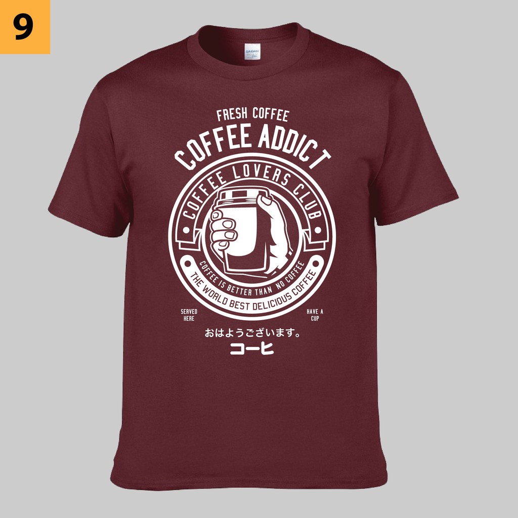 Coffee - Graphic Tee [XS-5XL] - Cotton 100% - Maroon