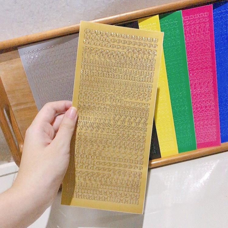 [S5a] SAWAKOshop.hk | ของตกแต่ง | สติกเกอร์ 3D Alphabet (a-z) 5 mm. สไตล์เกาหลี