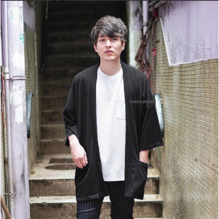 OUTER OUTWEAR KIMONO CARDIGAN BLAJER BLAZER JACKET HAORI JAPANESE เกาหลีผู้ชายผู้หญิง