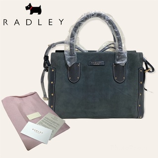 กระเป๋าถือหนังแท้ RADLEY London Kelham Hall Satchel สีเทาเข้ม ✅แบรนด์แท้100% 📦ส่งฟรี