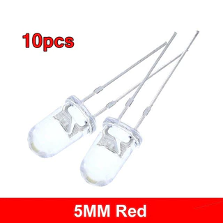 หลอดไฟ Led ไดโอดเปล่งแสง 5 มม. สีเขียวสีแดงสีเหลืองฟ้า 100 ชิ้น / ล็อต F5