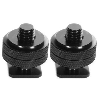 👠1/4 inch-20 Hot Shoe Mount Adapter Tripod Screw to Flash Hot Shoe for DSLR Cam