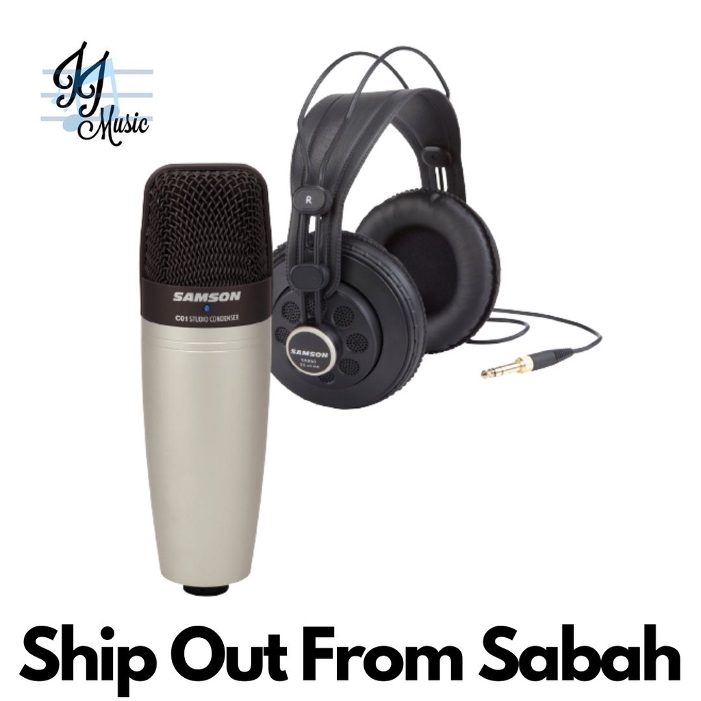 Samson C01/SR850 C01 ไมโครโฟนคอนเดนเซอร์พร้อมหูฟัง SR850 (C-01 / SR-850 / C01 / SR850)