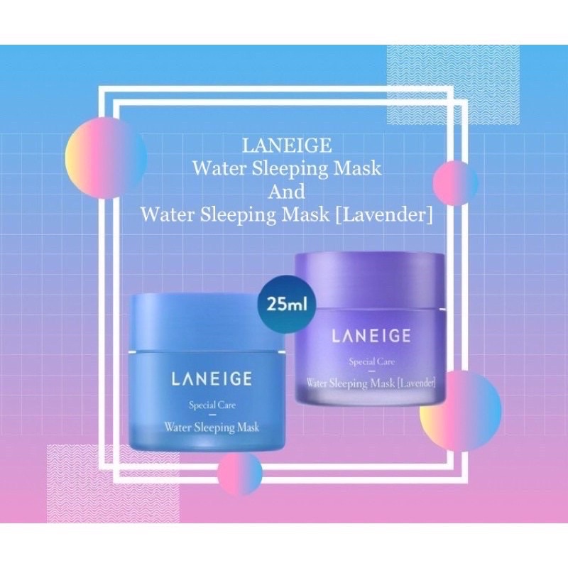 [ส่งฟรีแท้100!] LANEIGE Sleeping Mask 25ml ลาเนจ วอเทอร์ สลีปปิ้ง