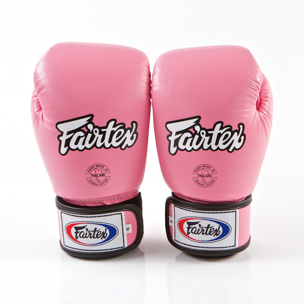 Fairtex แฟร์เท็กซ์ นวมชกมวย รุ่น BGV1 “Tight-Fit” Design สีชมพู ไซส์ 8,10,12,14,16 ออนซ์