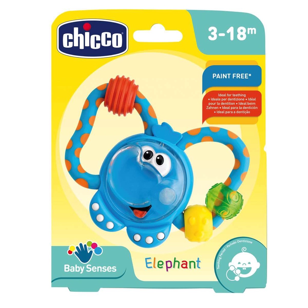 [โค้ดลด 10%] Chicco ยางกัด สำหรับเด็ก Elephant Rattle