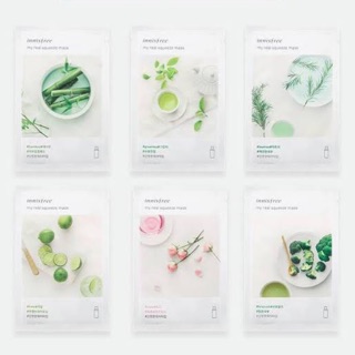 พร้อมส่ง แผ่นมาส์กหน้า innisfree my real square mask