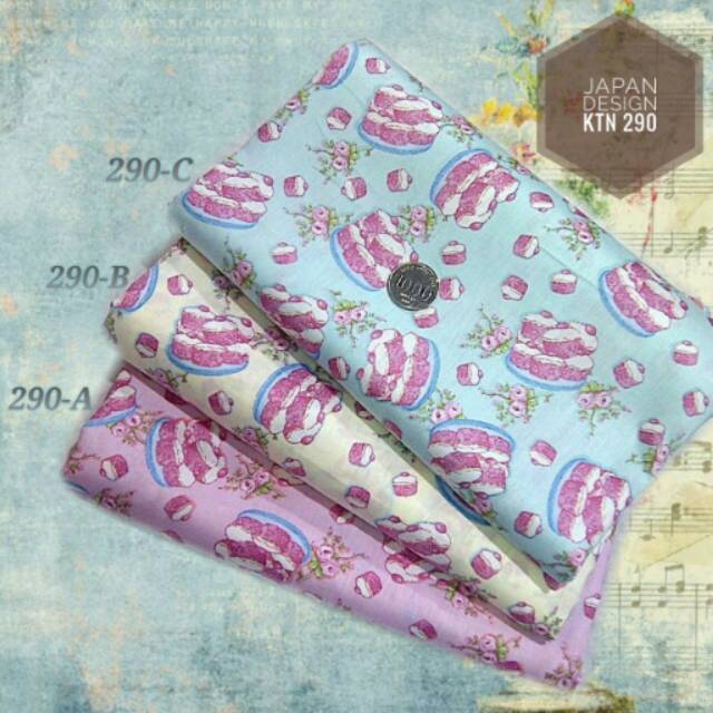 KATUN ผ้าคอตตอนดีไซน์ญี่ปุ่น (KTN 290) กว้าง 1.50 - ราคาต่อ 0.5m