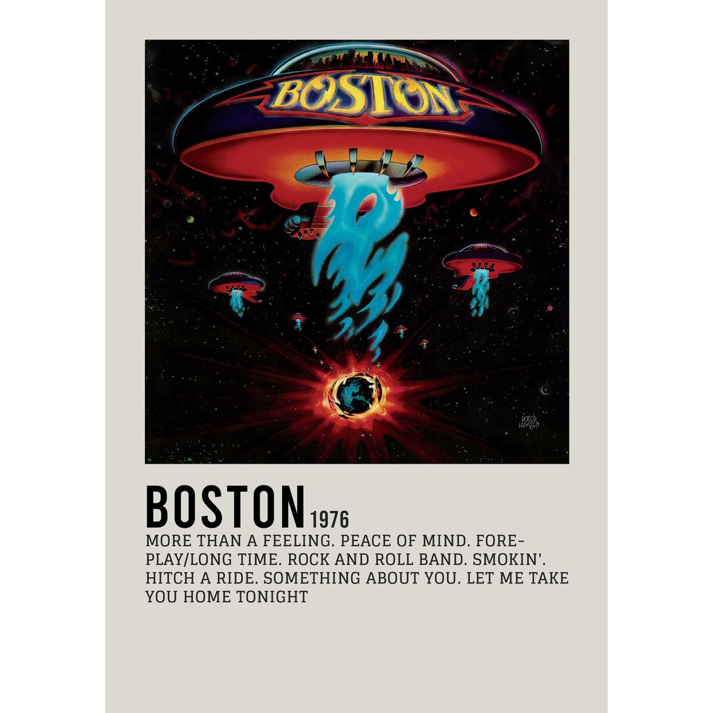 ปกโปสเตอร์ อัลบั้ม Boston by Boston