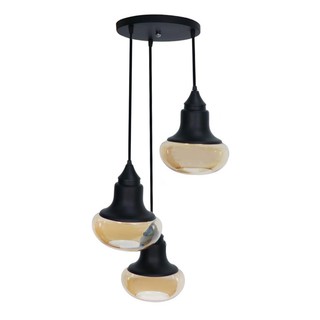 โคมไฟช่อ ไฟช่อ CST 2809-3 สีดำ 3 หัว โคมไฟภายใน โคมไฟ หลอดไฟ PENDANT LAMP CST 2809-3 3-LIGHT BLACK