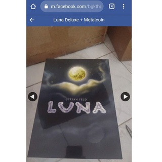 Luna Deluxe edition + Metal coin from Kickstarter board game